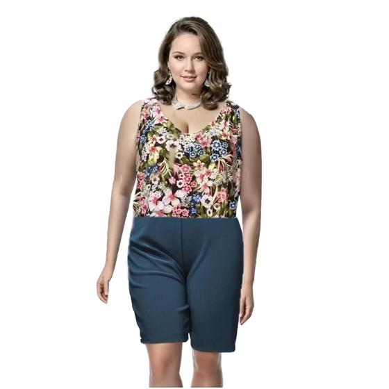 Imagem de Bermuda  Feminina Plus Size Gorgurinho Cint Alta  145A