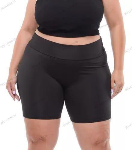 Imagem de Bermuda Feminino Ciclista Plus Size  Confortável