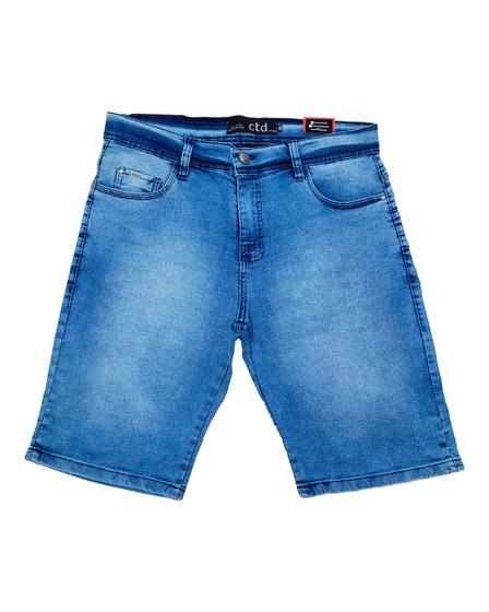 Imagem de Bermuda Jeans Azul Médio Masculina