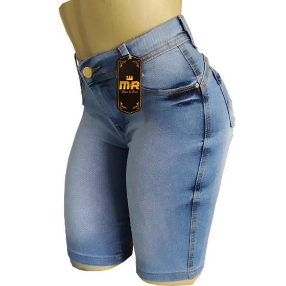 Bermuda Jeans Feminina Cós Alto em Jeans Tamanho Único Menor preço em Bermuda Jeans Feminina Cós Alto em Jeans Tamanho Único