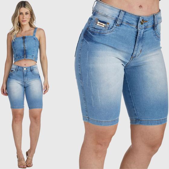 Imagem de Bermuda Jeans HNO Jeans Ciclista Azul