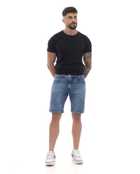 Imagem de Bermuda Jeans Masculina com Elastano 22783 Média