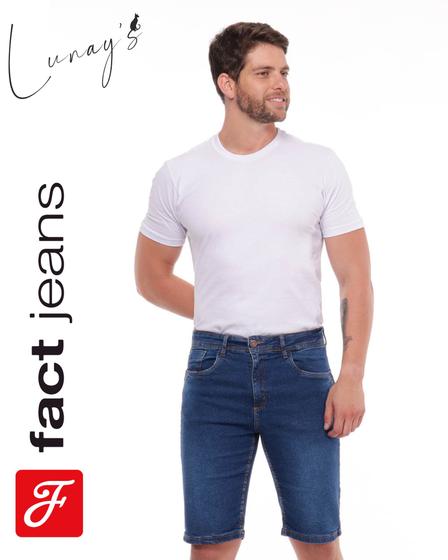 Imagem de Bermuda Jeans Masculina Fact Jeans L711