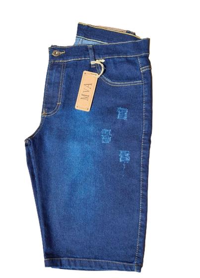 Imagem de Bermuda Jeans Masculina Lycra Elastano  Barata Atacado Direto da Fabrica