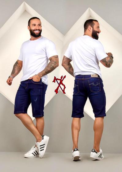 Imagem de bermuda jeans masculina premium com ótima qualidade