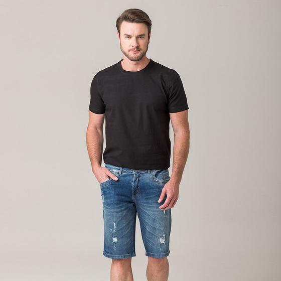 Imagem de Bermuda Jeans Masculina Puídos Zune