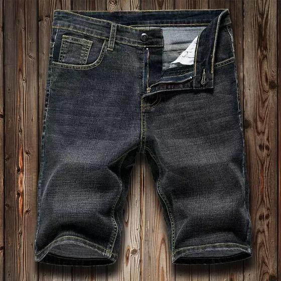 Imagem de Bermuda Jeans Masculina Short Slim Skinny Moderna