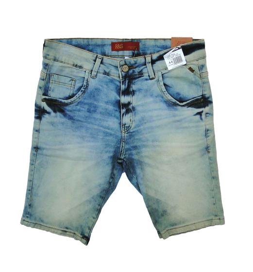 Imagem de Bermuda Jeans Masculina Slim Fit com Elastano -Jeans Grosso Pesado - Qualidade Premium - Rock Soda