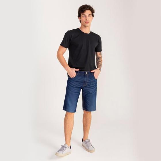 Imagem de Bermuda Jeans Rock&Soda Masculina Skinny Básica Dia a Dia