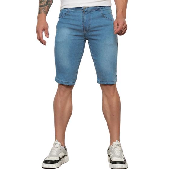 Imagem de Bermuda Jeans Silver Masculina Azul Médio