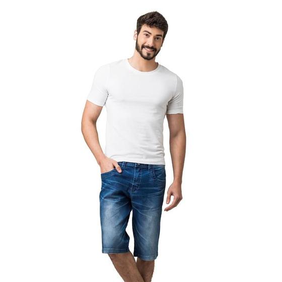 Imagem de Bermuda Jeans Zune Masculina Dia a Dia Confortável Leve