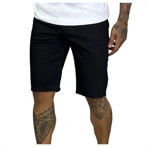 Imagem de Bermuda Lisa Masculina Short Jeans Top Verão Escolha Cores