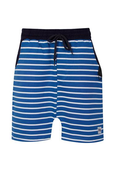 Imagem de Bermuda Masculina Infantil Listrada Polo Wear Azul Escuro