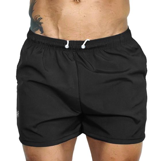 Imagem de Bermuda Masculina Short Mauricinho Praia Treino Academia Casual Bolso E Cordão Cores Lisa