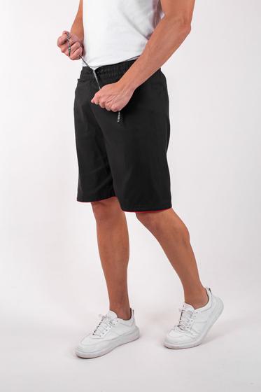 Imagem de Bermuda Masculina Short Tactel Liso Bolso Traseiro