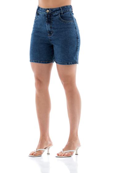 Imagem de Bermuda Meia Coxa Jeans Feminina Arauto