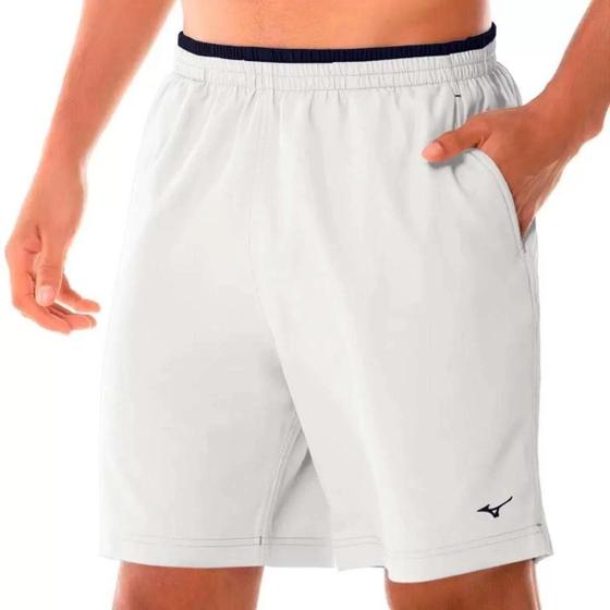 Imagem de Bermuda Mizuno Masculina Treino Tennis Master - Branco e Azul