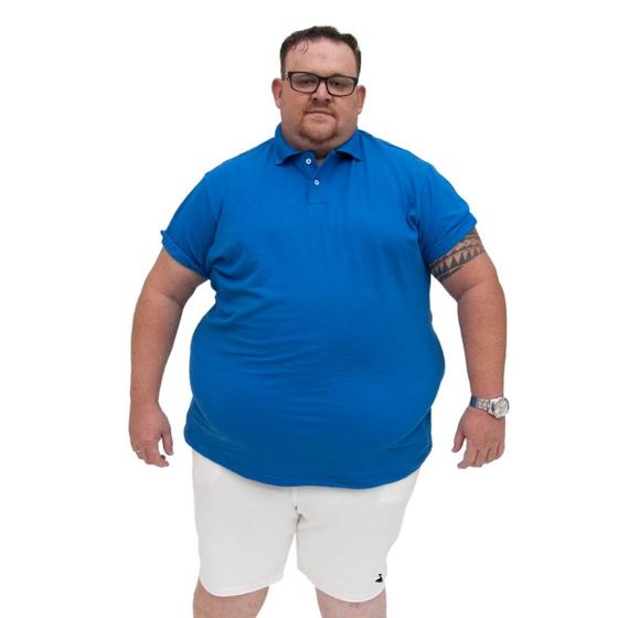 Imagem de Bermuda Moletinho Plus Size Algodao Masculina Tamanho Especial Cordao Ajustavel Com Bolsos Macia