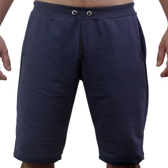 Imagem de Bermuda moletom adulto slim com 3 bolsos punho com elástico e cordão