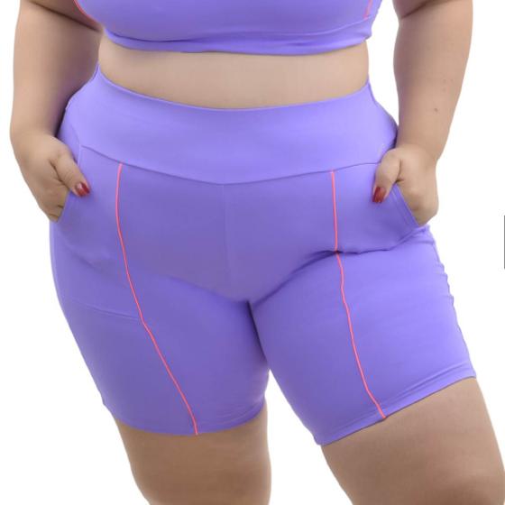 Imagem de Bermuda Plus Size Fitness com bolso Selene