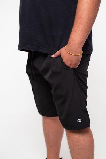 Imagem de Bermuda Plus Size Masculina Short Liso Tactel Premium Com Elastano