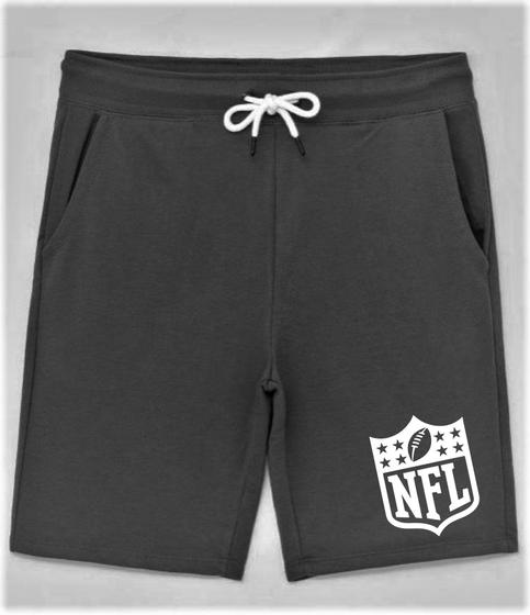 Imagem de Bermuda Plus Size Moletinho Masculina NFL Super Bowl Football.