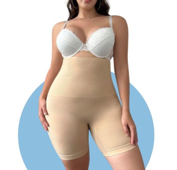 Imagem de Bermuda Reduz Barriga Culote Plus Size Tamanho Grande