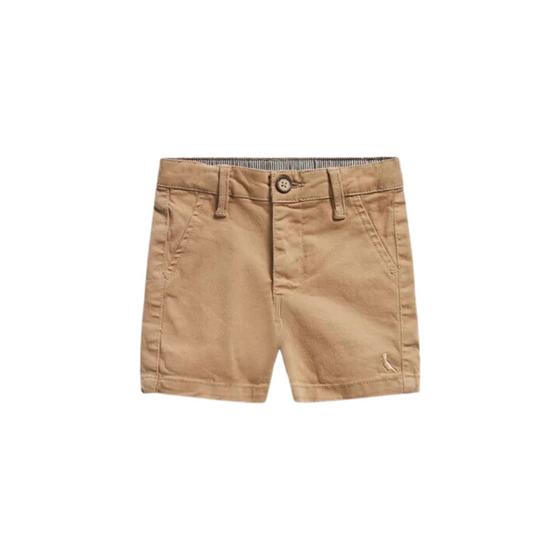 Imagem de Bermuda Reserva Toddler Mini Casual Alfaiataria Sarja KHAKI