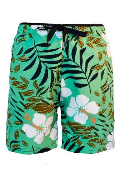 Imagem de Bermuda Short Floral Infantil Tactel Estampado com Elastano