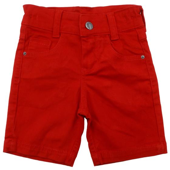 Imagem de  Bermuda Short Jeans Infantil Menino Festa Batizado Natal