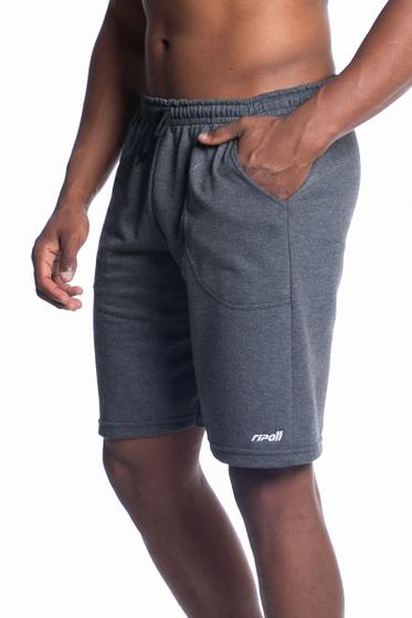 Imagem de Bermuda short masculina de moletom esportivo treino academia