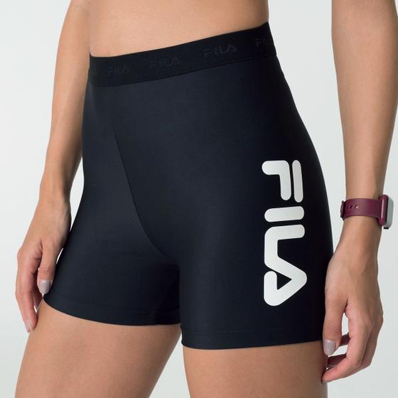 Imagem de Bermuda Shorts Fila Feminino Train Elastic Iv Preto Logo