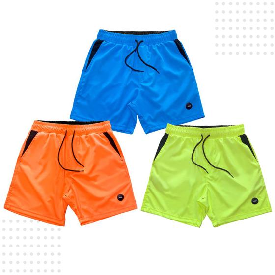 Imagem de Bermuda Shorts Masculino Treino Praia Verão Academia Kit c3