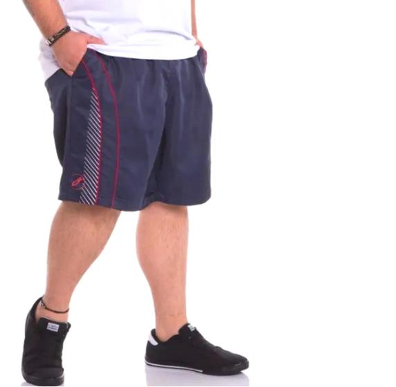 Imagem de Bermuda shorts plus size tactel até g10 tamanho especial piscina praia elástico