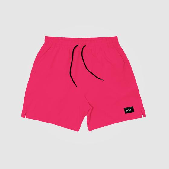 Imagem de Bermuda Shorts Praia Verao Masculino Seca Rapido PINK FLÚOR