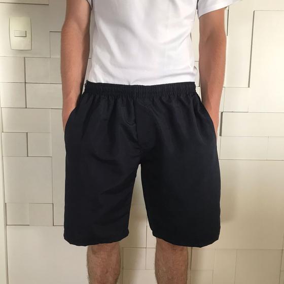 Bermuda Tactel Masculina 3 Bolsos Shorts Costura Rebatida Menor preço em Bermuda Tactel Masculina 3 Bolsos Shorts Costura Rebatida