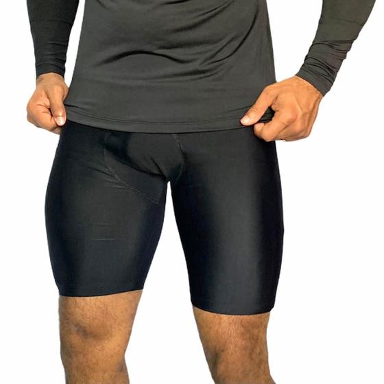 Imagem de Bermuda Térmica Masculina Cilcista Segunda Pele Compressão Para Prática De Esportes Em Geral