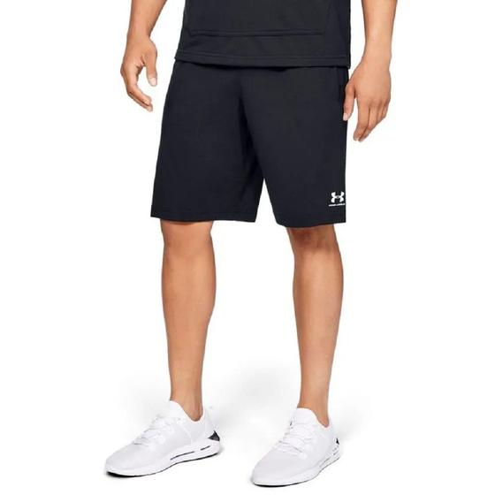 Imagem de Bermuda Under Armour Sportstyle Cotton  Masculina - Preta/Branco