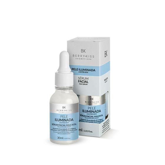 Berry Kiss Serúm Facial Pele Iluminada Malekita Colágeno Elastina 30ml Menor preço em Berry Kiss Serúm Facial Pele Iluminada Malekita Colágeno Elastina 30ml