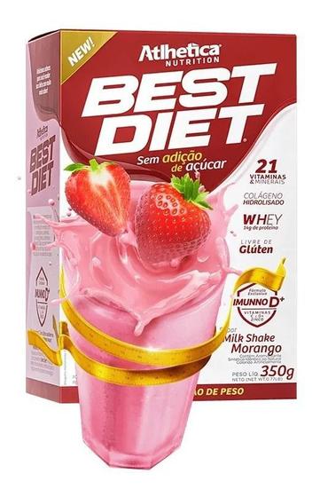 Imagem de Best Diet Milk Shake Morango (350g) Atlhetica Nutrition