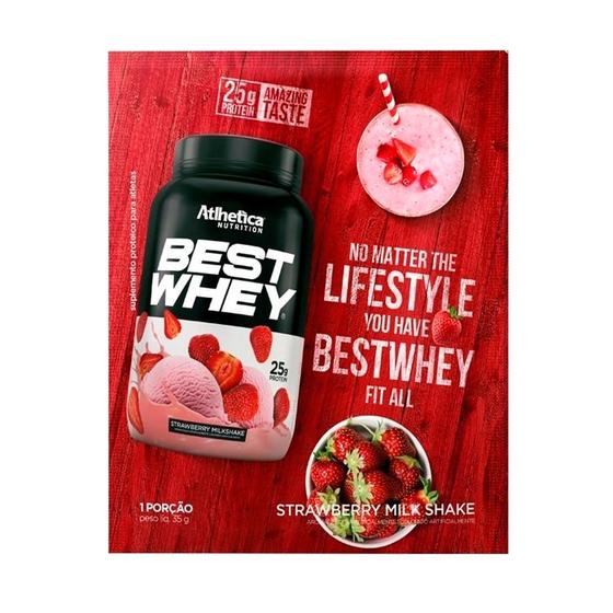 Best Whey Atlhetica Nutrition com 25g de Proteína Sabor Strawberry