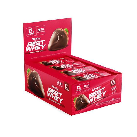 Imagem de Best Whey Bar 12G Protein Morango Perfetto Display 12 Barras