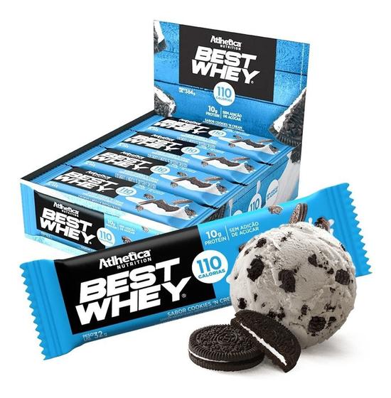 Imagem de Best Whey Bar (12un) Cookies & Cream Atlhetica Nutrition