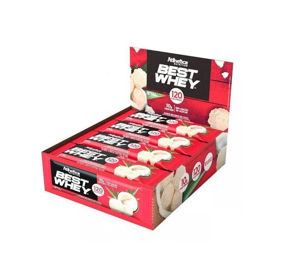 Imagem de Best Whey Bar Caixa com 12 unidades (360g) - Sabor Beijinho de Coco