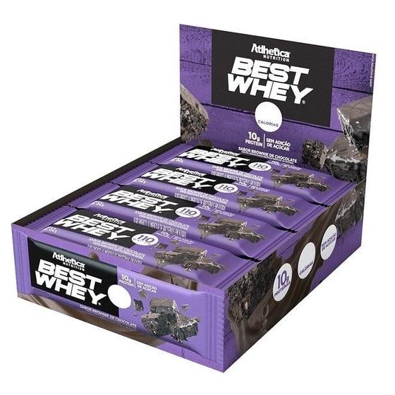 Imagem de Best Whey Bar Caixa com 12 unidades (396g) - Sabor: Brownie de Chocolate