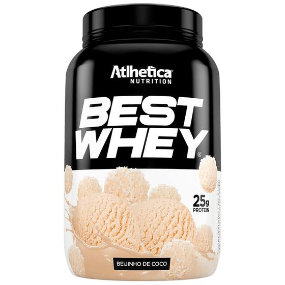 BEST WHEY - BEIJINHO DE COCO 900g - ATLHETICA Menor preço em BEST WHEY - BEIJINHO DE COCO 900g - ATLHETICA