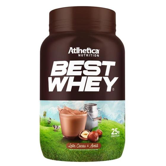 Imagem de Best Whey Proteina Isolado Leite Cacau Avela 900G Atlhetica