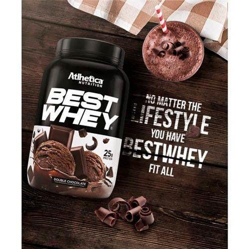 Best Whey Sachê (35g) - Sabor: Double Chocolate - Atlhetica Nutrition Imagem de Best Whey Sachê (35g) - Sabor: Double Chocolate