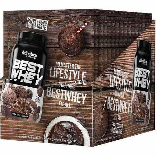 Imagem de Best Whey Sachê (Display com 15 sachês - 35g) - Sabor: Brigadeiro Gourmet (sachê 40g)