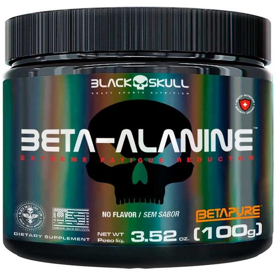 Imagem de Beta Alanina - 100% Pura - (100g) - Natural - Black Skull